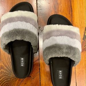 Roam Grey Fuzzy Slide